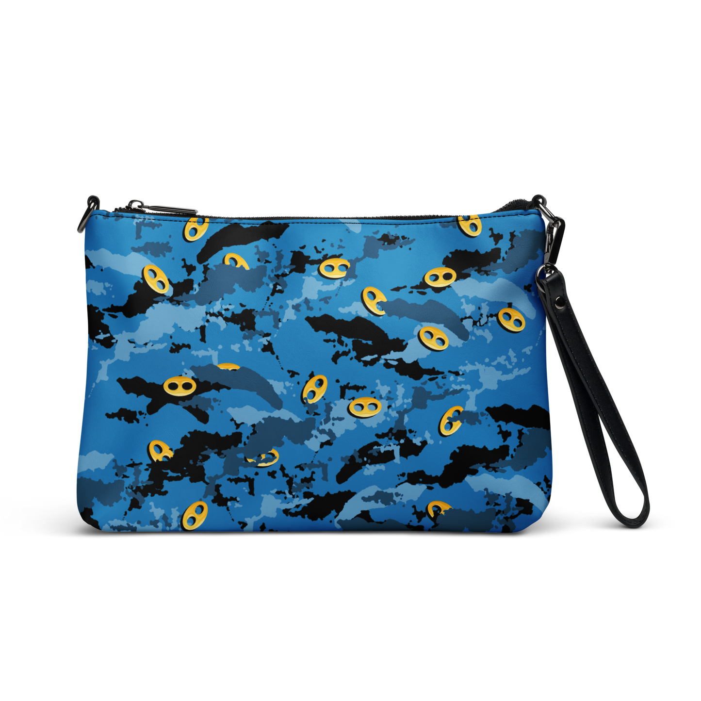 Blue Camo VI I From Crossbody Bag