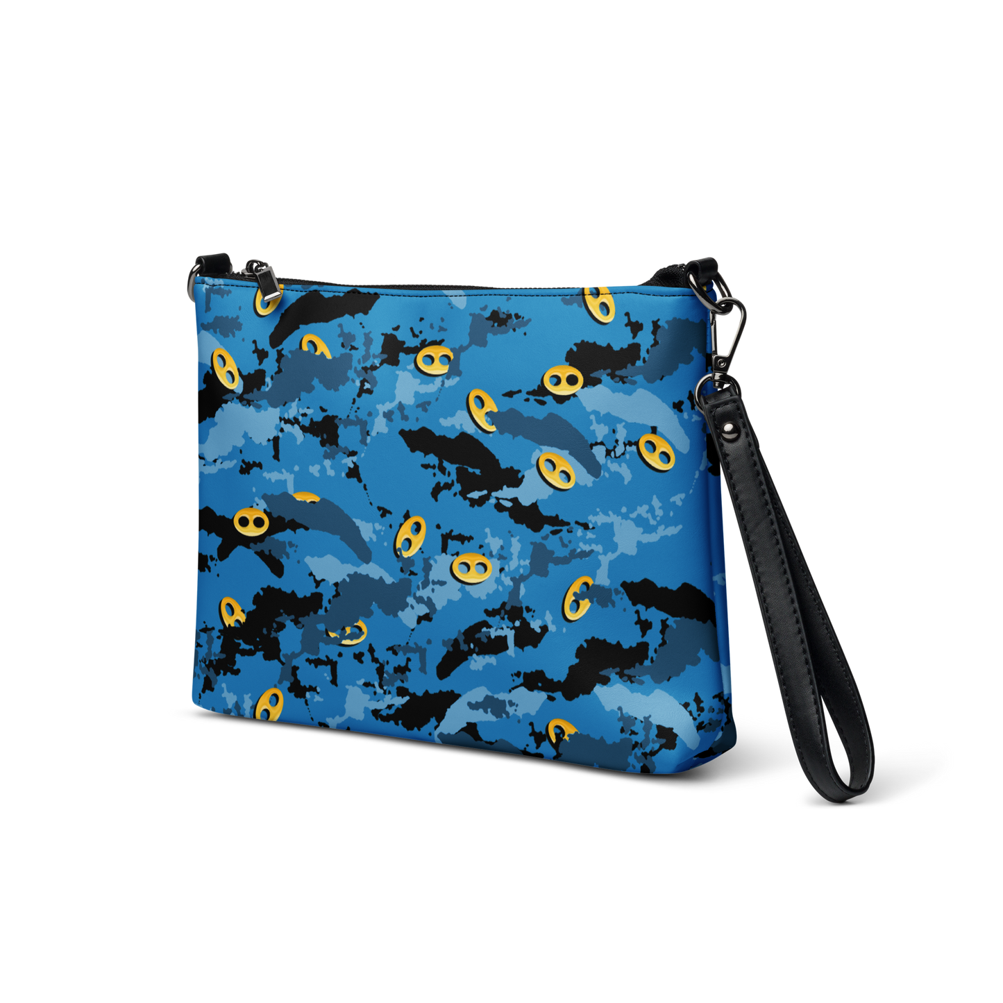 Blue Camo VI I From Crossbody Bag