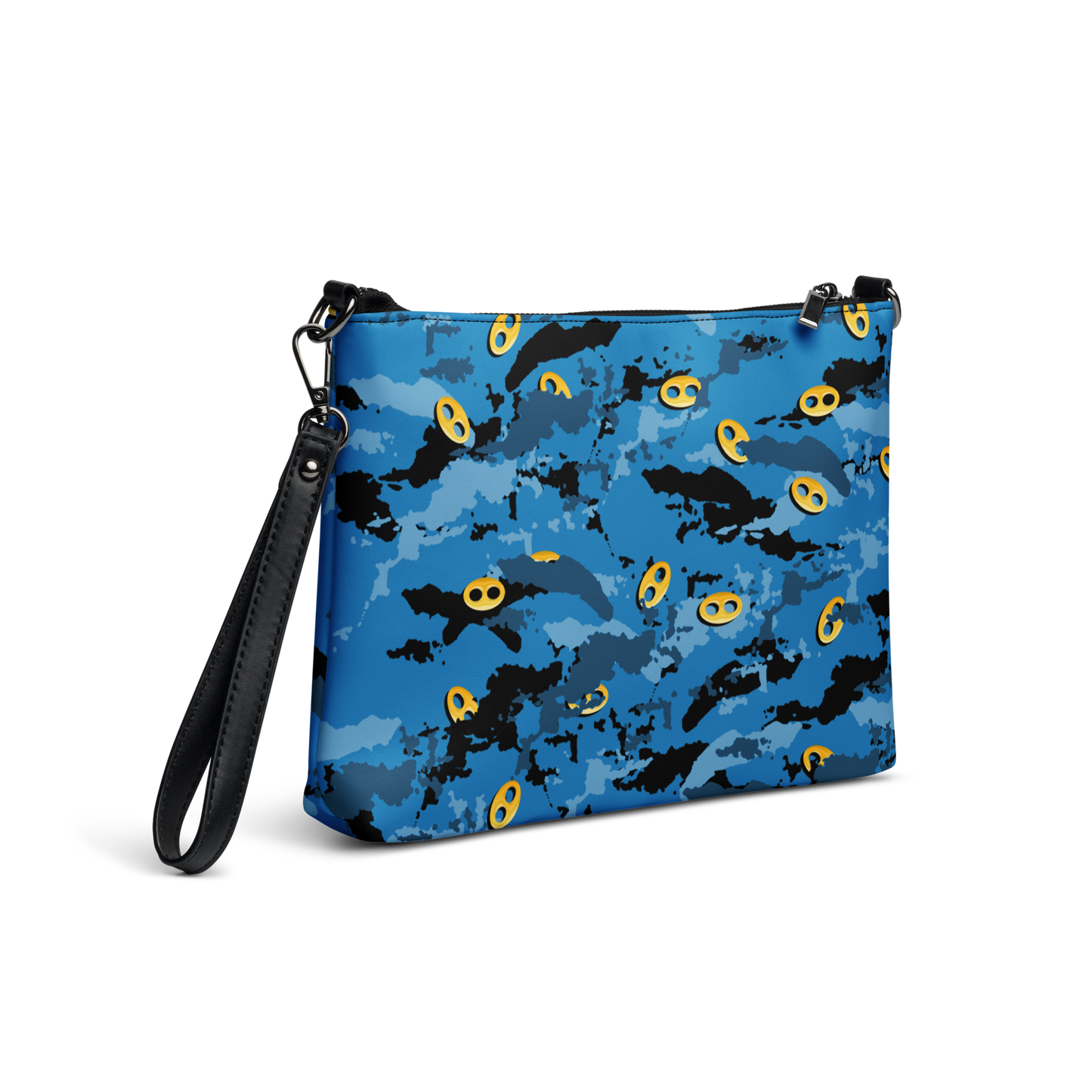 Blue Camo VI I From Crossbody Bag