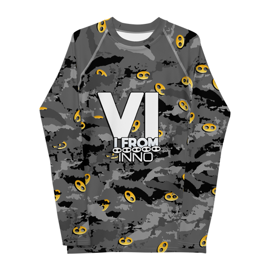 Grey Camo VI I From Rash Guard