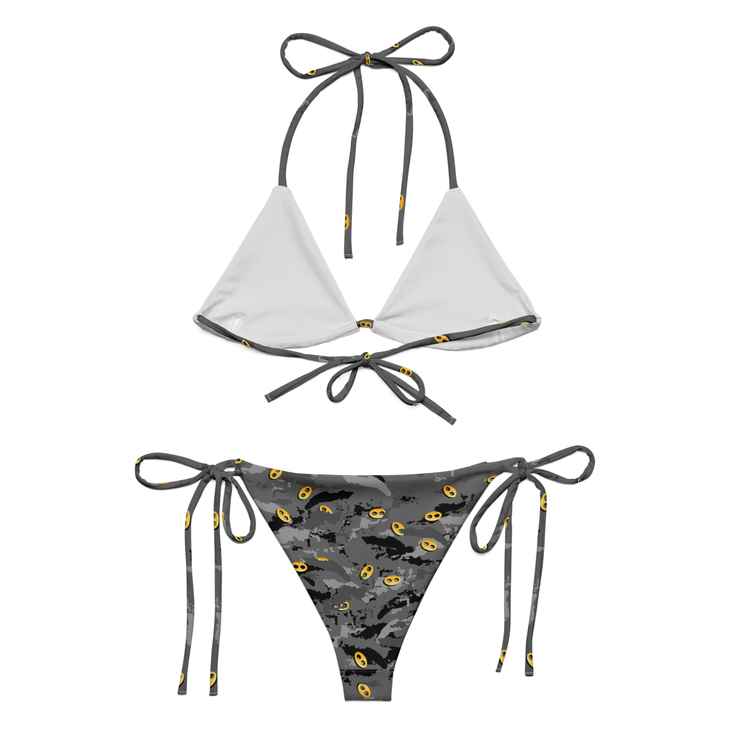 Grey VI I From Gucci Camo string bikini