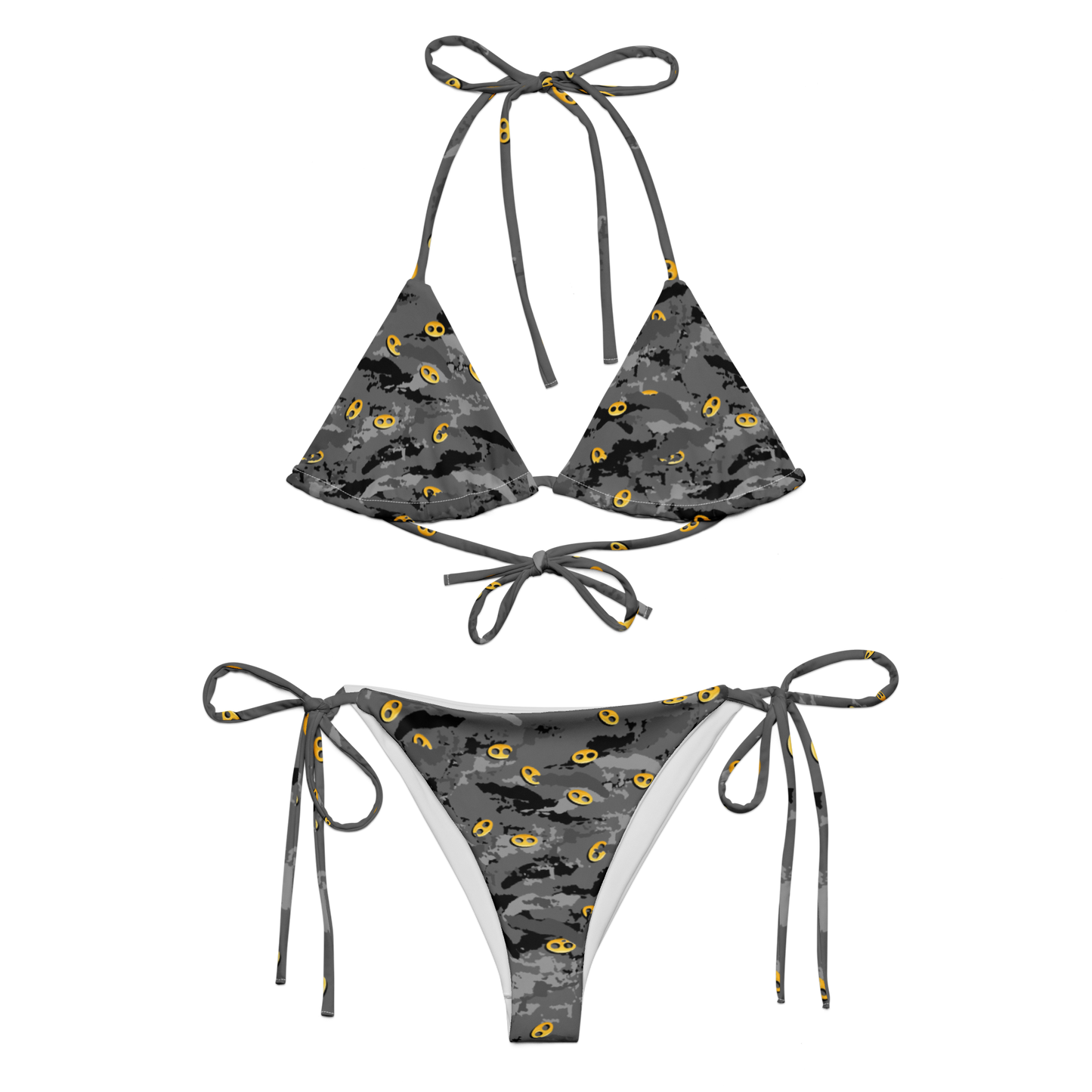 Grey VI I From Gucci Camo string bikini