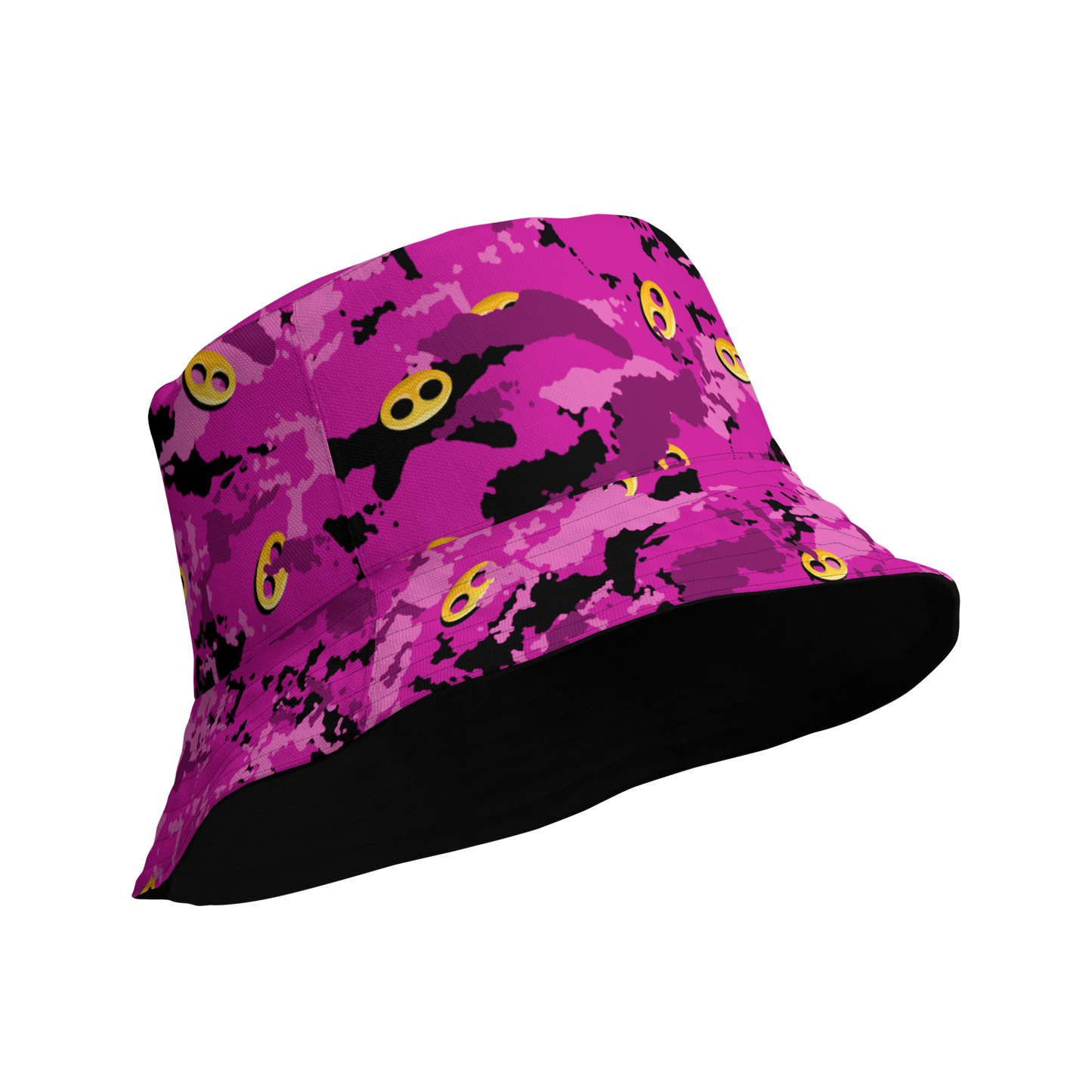 Pink Camo VI I From Reversible bucket hat