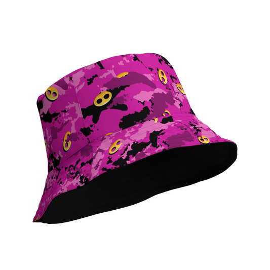 Pink Camo VI I From Reversible bucket hat