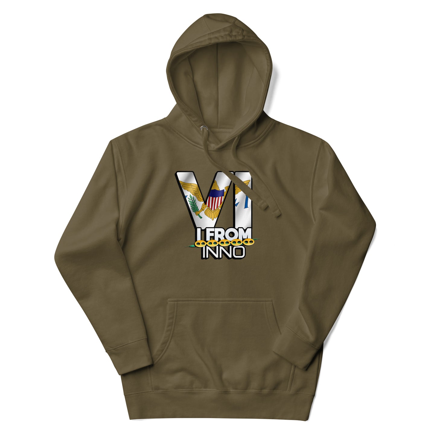 USVI Flag VI I From Gucci Link Hoodie